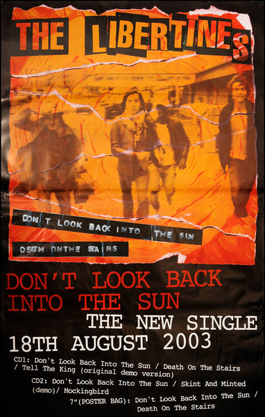 Original Libertines - Don't look back into the sun poster