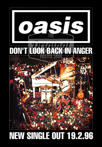 Oasis poster - Don't look back in anger – Original Poster Shop
