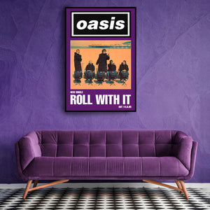 Oasis poster - Roll With It. Rare original - 2 available