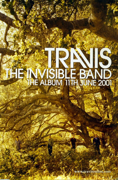 Travis poster - The Invisible Band – Original Poster Shop