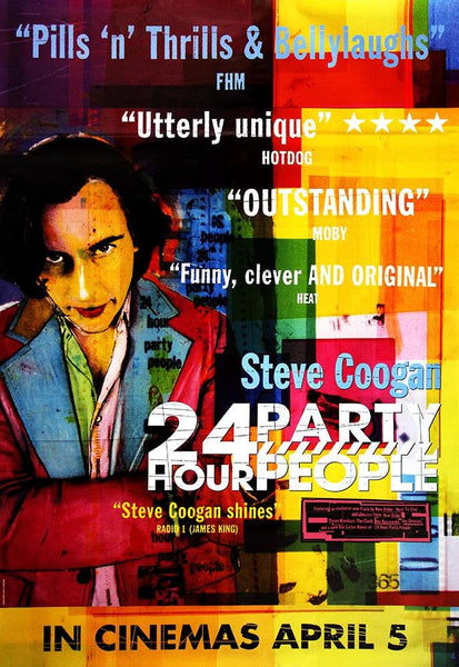 Original litho-printed poster for the 2002 film '24 Hour Party 