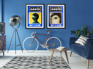 Oasis poster - (What&#39;s the Story) Morning Glory? Blue duo set - Very Rare Originals