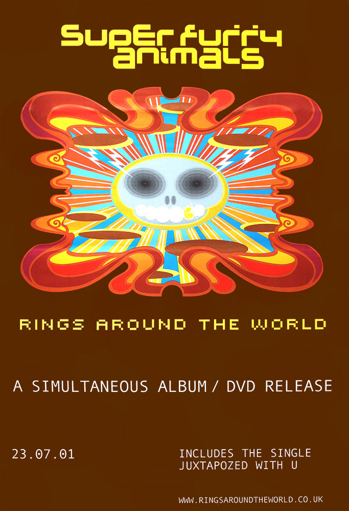 Super Furry Animals poster - Rings Around the World