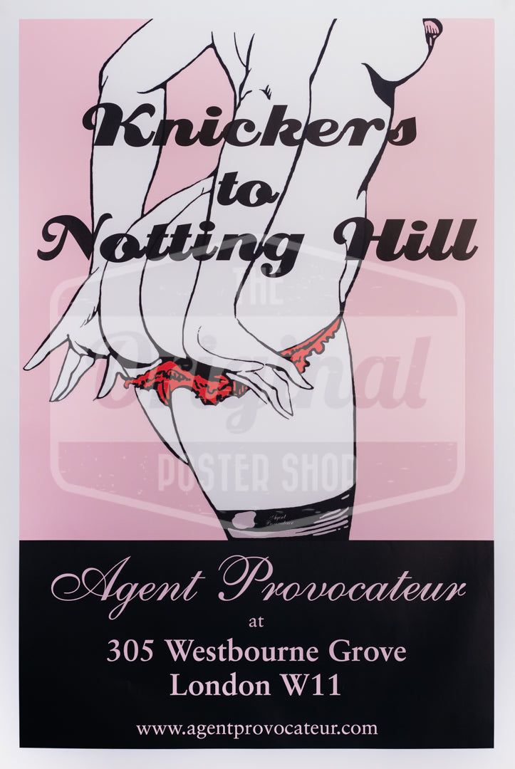 Agent Provocateur "Knickers to Notting Hill" advertising poster
