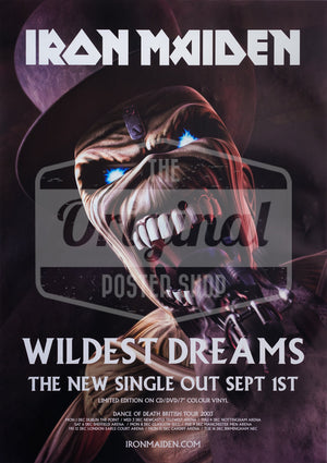 Iron Maiden Wildest Dreams Single Poster