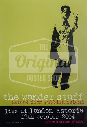 The Wonder Stuff Escape From Rubbish Island Gig Poster