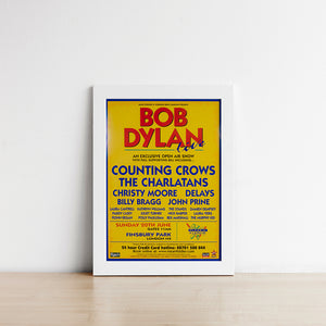 Bob Dylan poster - Finsbury Park - promotional - Original