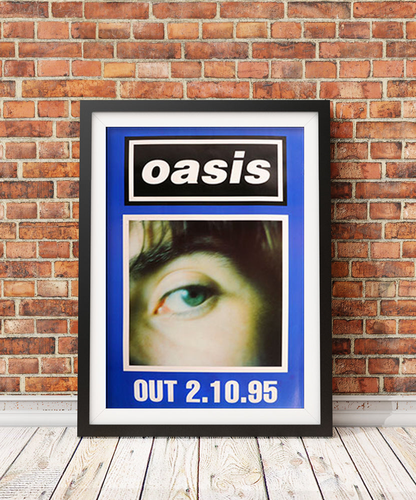 Oasis poster - (What's the Story) Morning Glory? Liam (Blue) Very Rare Original