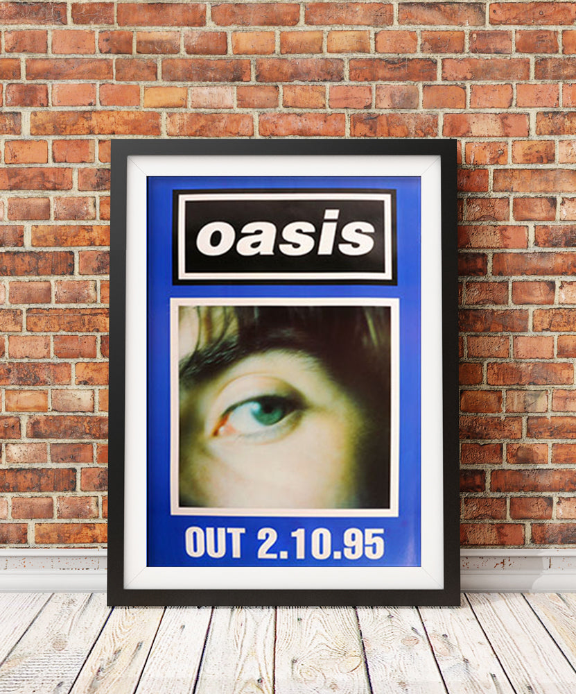 Oasis poster - (What's the Story) Morning Glory? Liam (Blue) (1st Generation Reprint)