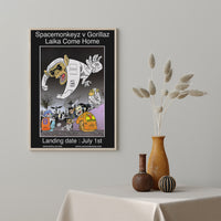 Gorillaz poster - Laika Come Home. Original