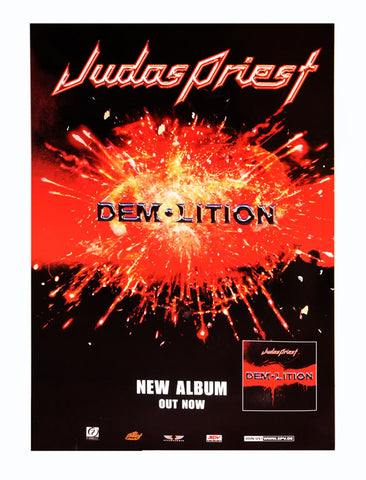 Original Judas Priest poster for Demolition – Original Poster Shop