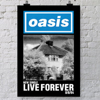 Oasis poster - Live Forever (1st Gen Reprint)
