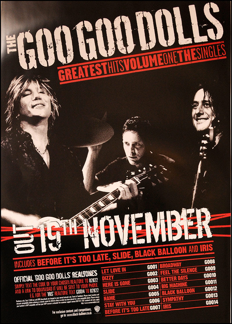 Goo Goo Dolls poster - Greatest Hits