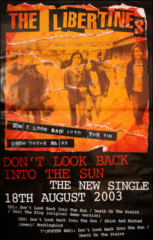 Original Libertines - Don't look back into the sun poster