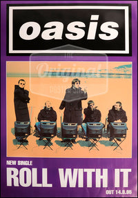 Oasis poster - Roll With It. Rare original - Sold Out
