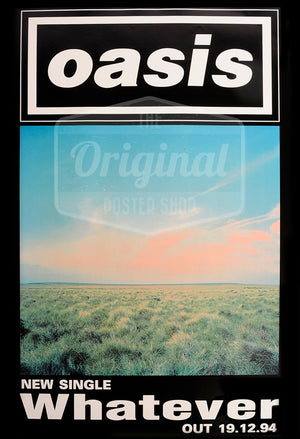 Oasis poster - Whatever - Original Promo Poster - Sold Out For Now