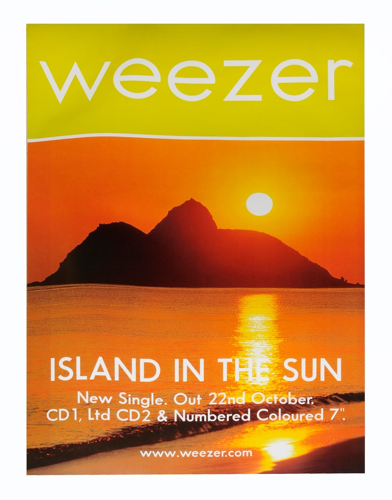 Original poster used to te Weezer single Island in the sun