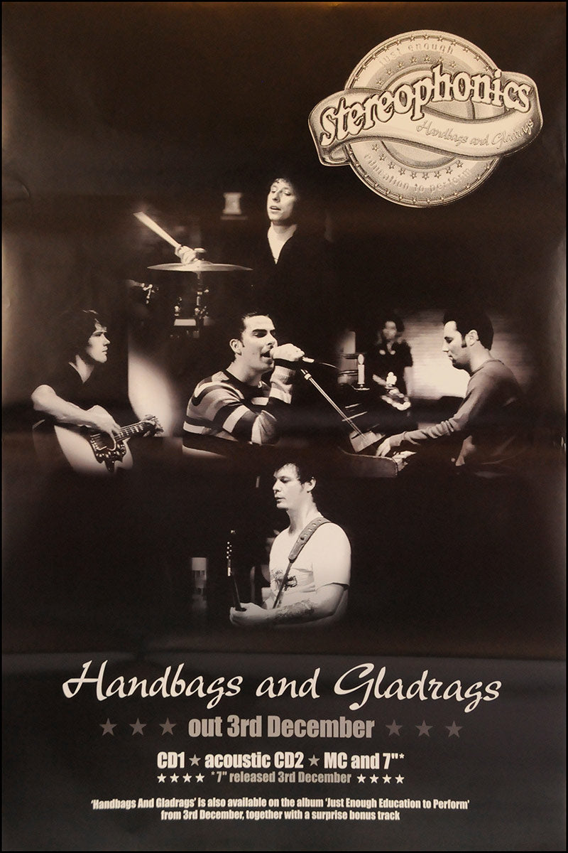 Stereophonics poster - Handbags and Gladrags. Original 60"x40"