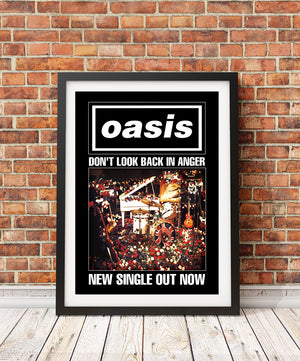 Oasis poster - Don't look back in anger (1st Gen Reprint)