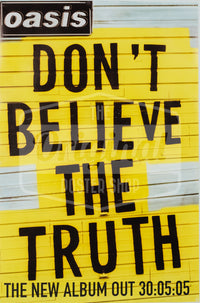 Oasis posters - Don’t believe the truth - Original Oasis poster