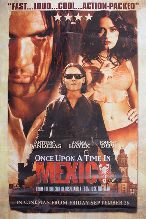 Once Upon a Time in Mexico poster - Johnny Depp - Large Adshel format