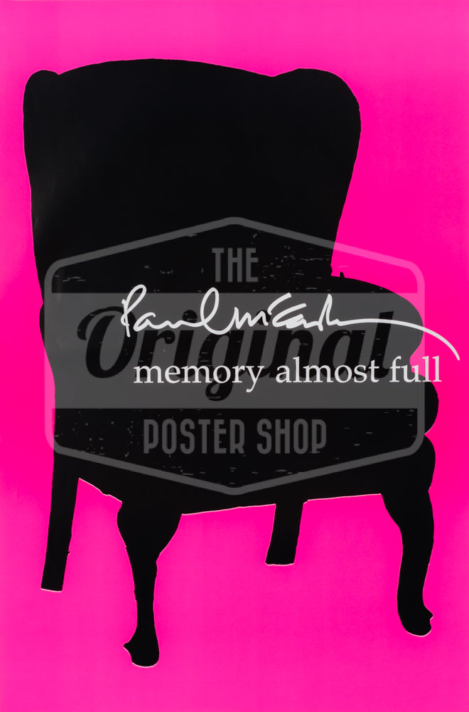 Paul McCartney poster - Memory Almost Full - Original