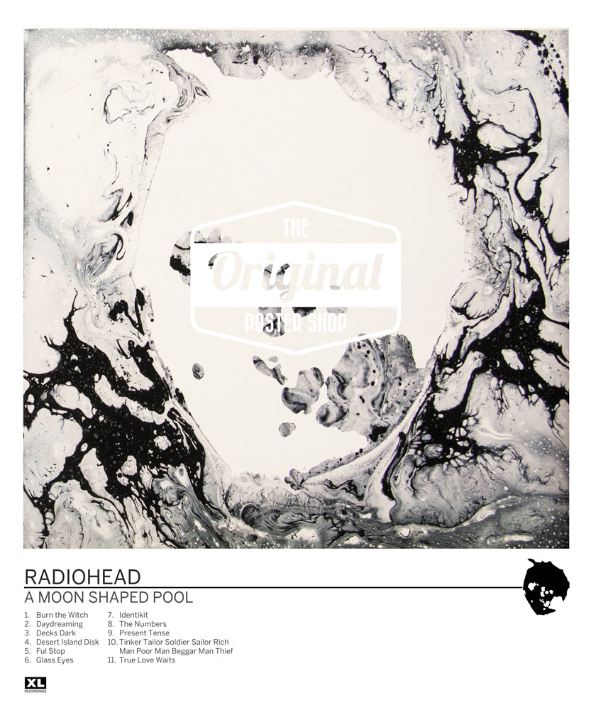 Radiohead poster - A Moon Shaped Pool (1st Generation Reprint)