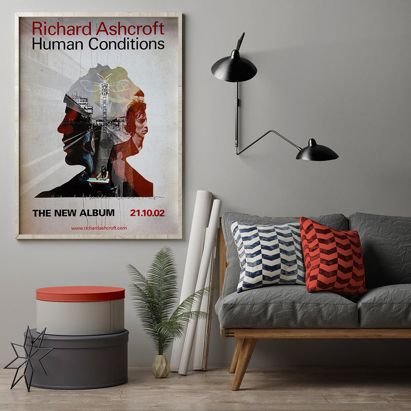 Richard Ashcroft poster - Human Conditions. Original 60"x40"