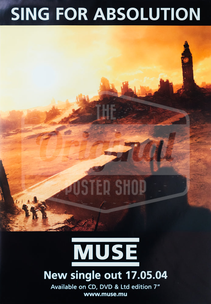 Absolution Musee Muse-Poster–sing-for-absolution–Original – Original Poster Shop
