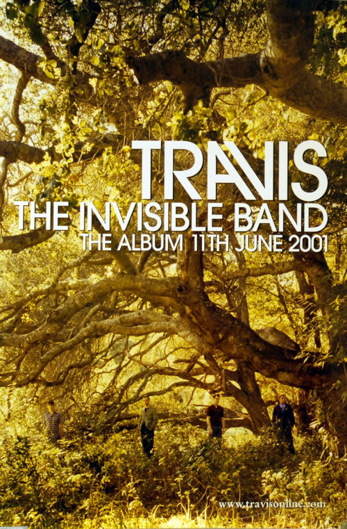 Travis poster - The Invisible Band. Original