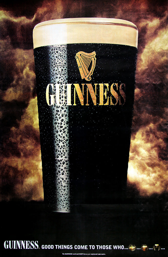 Guinness poster - Original. Very Large 60" x 40" size