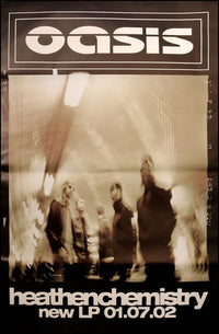 Oasis poster - Heathen Chemistry - Original Large 60&quot;x40&quot;