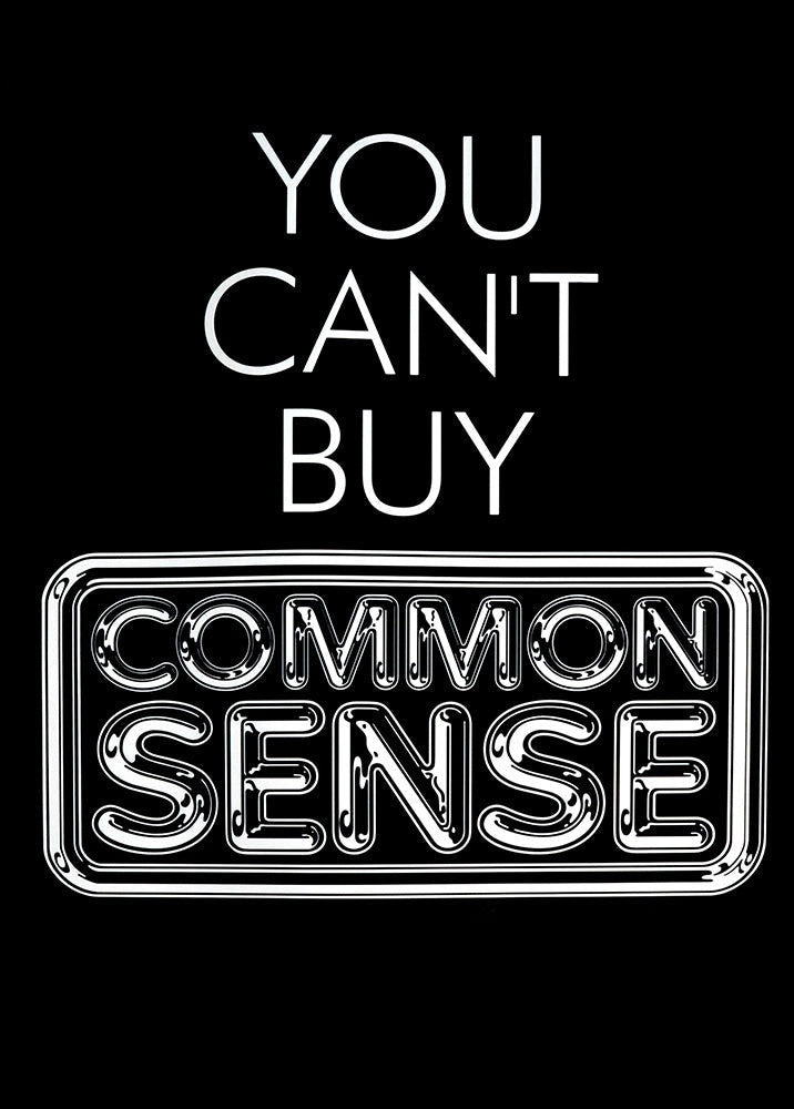 Pulp poster - You can&#39;t buy common sense. Original