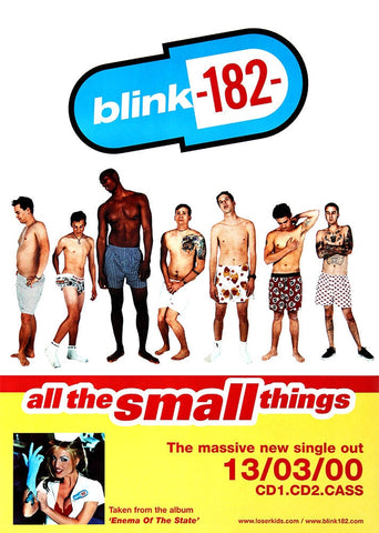Blink 182 poster - All the Small Things – Original Poster Shop