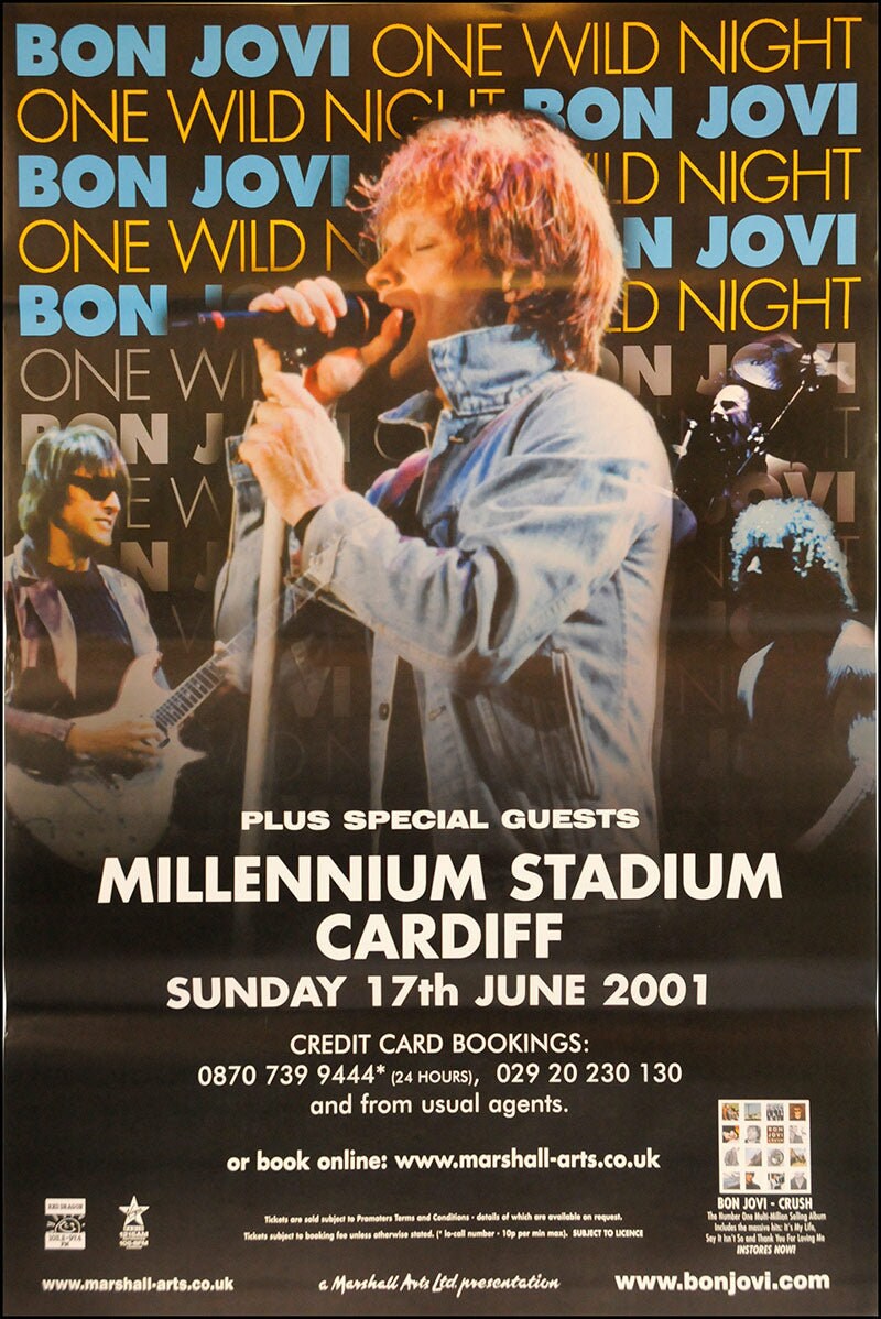 Bon Jovi poster - One Wild Night