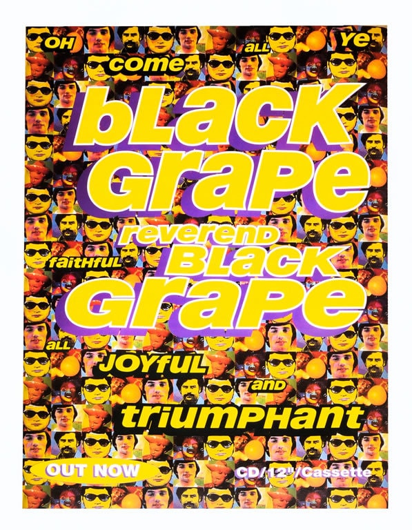 Black Grape poster - Reverand Black Grape single. Original