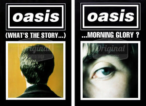 Oasis poster - (What&#39;s the Story) Morning Glory? Black duo set. Very Rare Originals