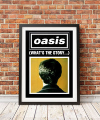 Oasis poster - (What&#39;s the Story) Morning Glory? Noel (Black). Very Rare Original