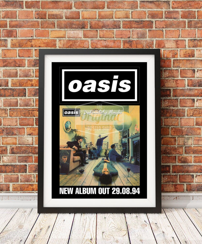 Oasis poster - Definitely Maybe (1st Gen Reprint) - 29&quot; x 19&quot; size