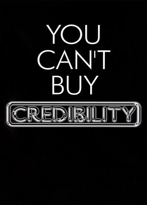 Pulp poster - You can&#39;t buy credibility. Original