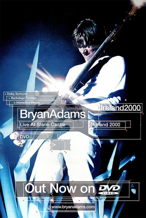 Bryan Adams poster - Live at Slane Castle. Large Original