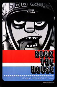 Gorillaz poster - Rock the House. Original