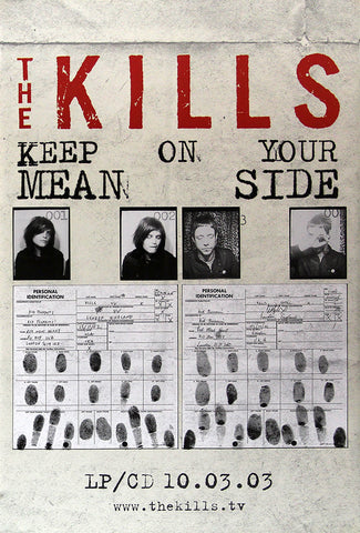 The Kills poster Keep on your Mean Side Original Poster Shop