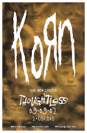 Korn poster - Thoughtless