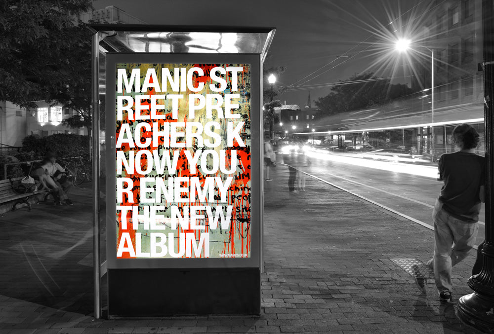 Manic Street Preachers poster - Know your enemy. Original 60" x 40"