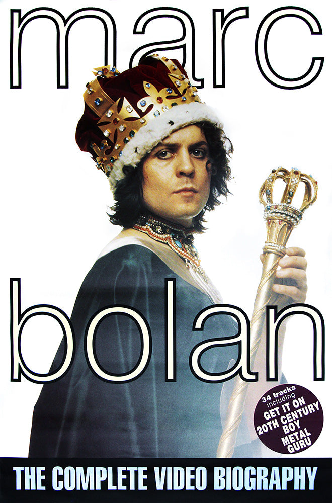 T-Rex Marc Bolan poster - The complete video biography. Original 60"x40"