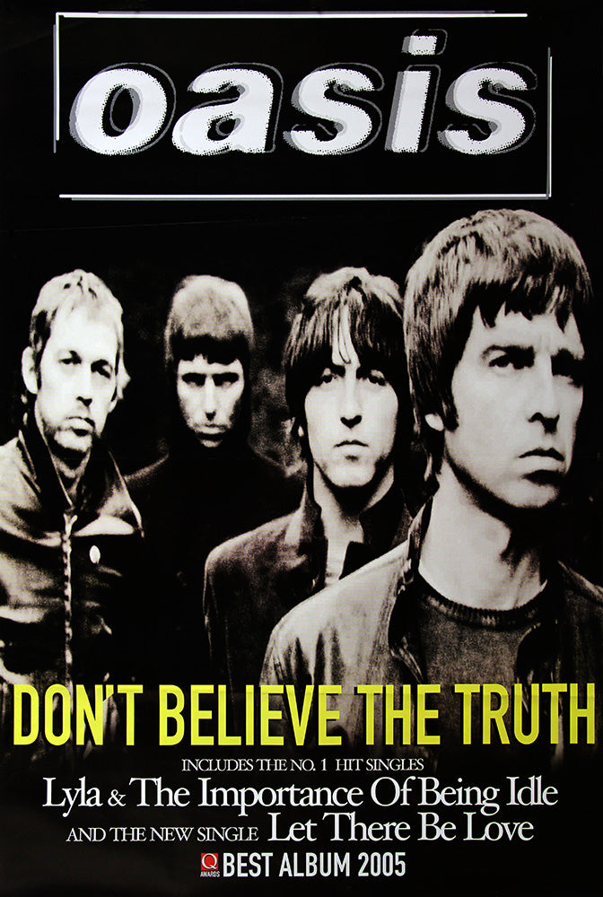 Oasis poster - Don't believe the truth - Original Large 60"x40"