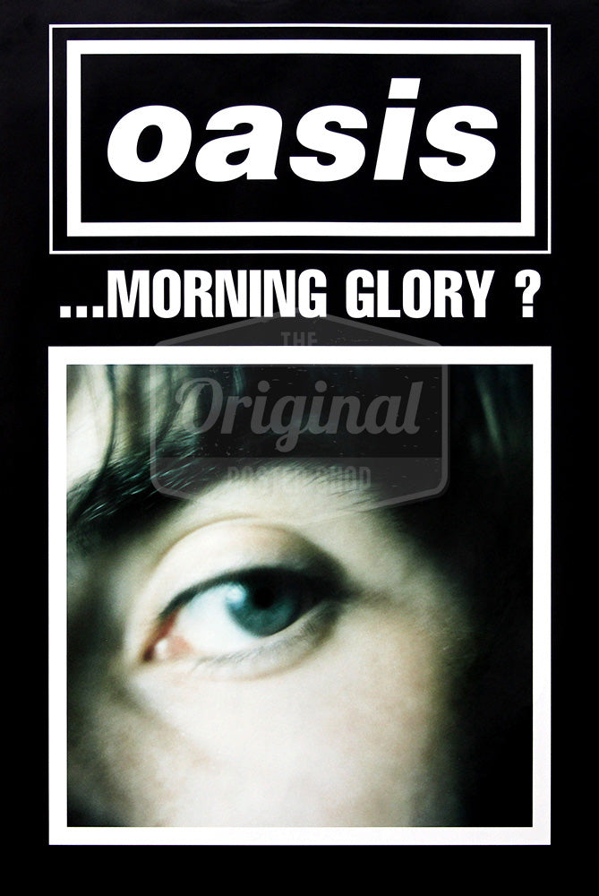 Oasis poster - (What's the Story) Morning Glory? Liam (Black). Very Rare original