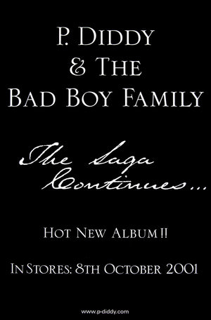 P. Diddy & the Bad Boy Family poster - The Saga Continues