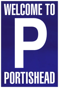 Portishead poster - Welcome to Portishead (Blue). Original 28"x19"